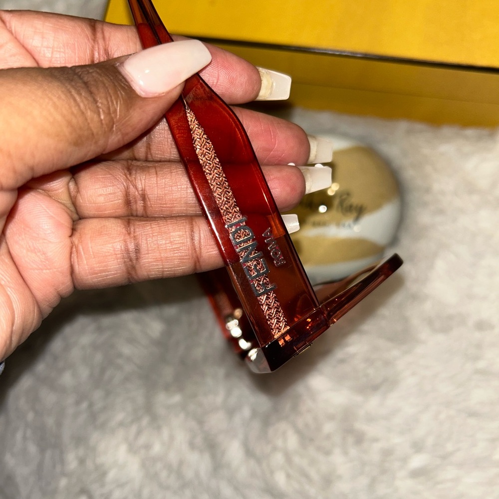 Fendi Pink Square-Frame Sunglasses- LIKE NEW - Picture 8 of 8